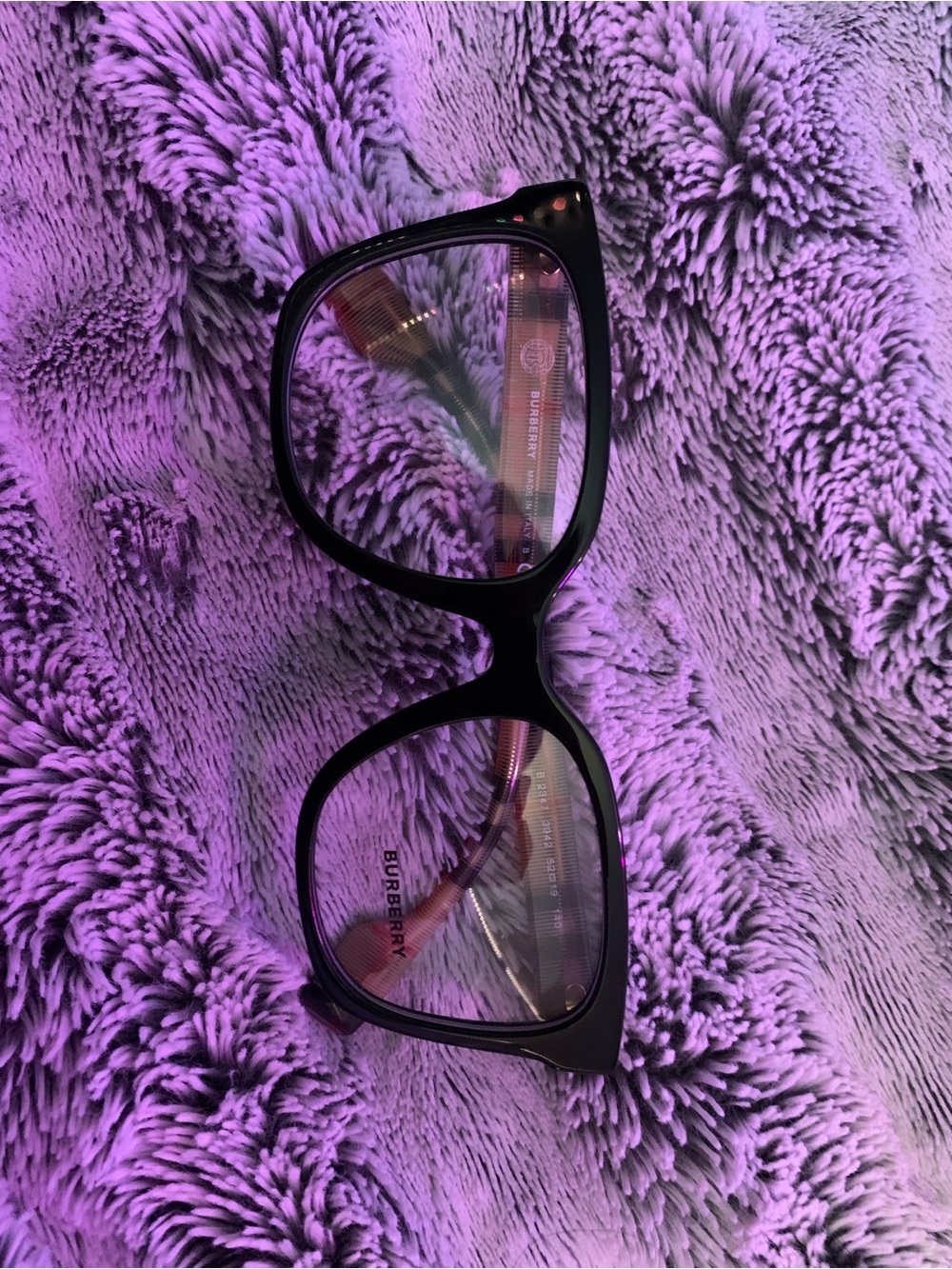 Burberry Black Oversized Cat-Eye Optical Glasses Frames